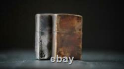 Custom Edc Unique Distressed Vintage Style Silver & Bronze Zippo Pair Set Of 2