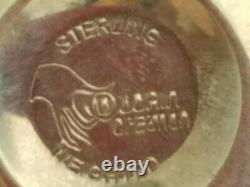 Duchin Creation Sterling Silver 5 Arm Weighted Candelabra 10h 753g Vintage Pair
