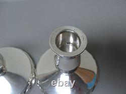 Elegant Pair Vintage TOWLE Sterling Silver 3.5 Candlesticks