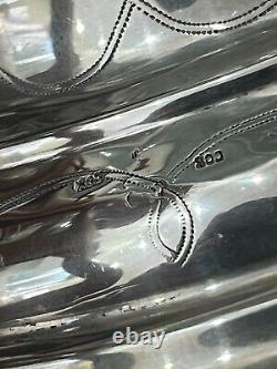 Elegant Pair of Vintage Silver! 560 Gram Candlesticks Exquisite Craftsmanship