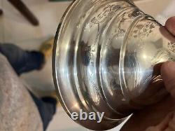 Elegant Pair of Vintage Silver! 560 Gram Candlesticks Exquisite Craftsmanship