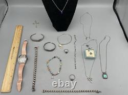 Estate Jewelry Lot- Sterling Silver-Vintage-Brighton-Italy-Cosmetic SEE PICS