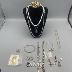 Estate Jewelry Lot- Sterling Silver-Vintage-Brighton-Italy-Cosmetic SEE PICS