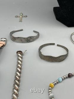 Estate Jewelry Lot- Sterling Silver-Vintage-Brighton-Italy-Cosmetic SEE PICS