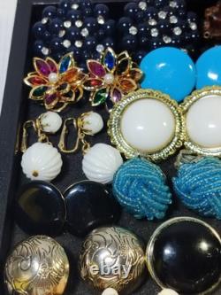 Estate Vtg/Mod 88 Pair Clip-on And Screw back Earring Lot All Wearable Unsigned