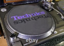 Exc++ Technics SL1200MK3 2 Turntable Pair Dj Black Direct Player Vintage Rare