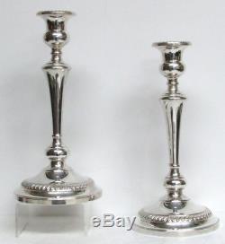 Fantastic Vintage Pair Sterling Silver 3 Light 16 Inch Candelabras