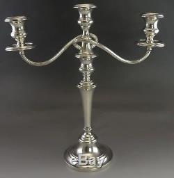 Fine Pair Vintage Gorham Sterling Silver Convertible Candelabra Candlesticks