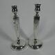 Frank Whiting Sterling Silver Pair Candle Holders 5449 8 Vintage Candlesticks