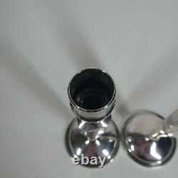Frank Whiting Sterling Silver Pair Candle Holders 5449 8 Vintage Candlesticks
