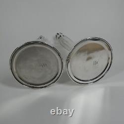 Frank Whiting Sterling Silver Pair Candle Holders 5449 8 Vintage Candlesticks