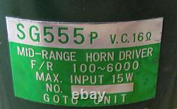 GOTO UNIT SG555P Mid-Range Horn Driver PAIR 16 USED JAPAN speaker vintage RARE