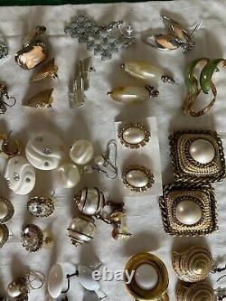 GREAT LOT of 150+ PAIRS VINTAGE/NOW EARRINGSWEARABLERESELLMANY STYLES/COLORS