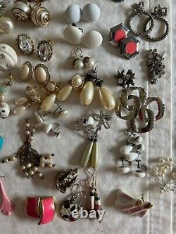 GREAT LOT of 150+ PAIRS VINTAGE/NOW EARRINGSWEARABLERESELLMANY STYLES/COLORS