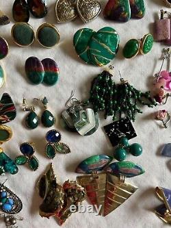 GREAT LOT of 150+ PAIRS VINTAGE/NOW EARRINGSWEARABLERESELLMANY STYLES/COLORS