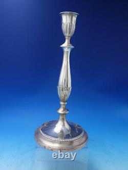 Gadroon by QR Sterling Silver Candlestick Pair 12 Tall Vintage #2538 (#6115)