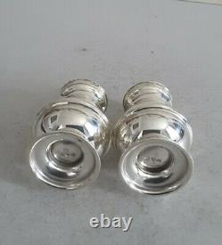 Good Pair Georgian Style Vintage Solid Silver Bun Pepperettes. Chest. 1937