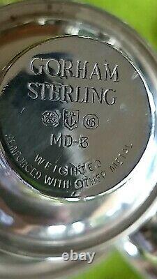 Gorgeous Pair of Flawless Vintage Gorham Sterling Strasbourg 3-Light Candelabras