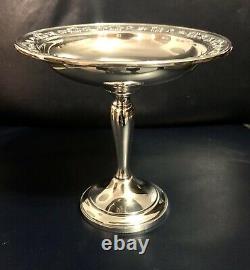 Gorgeous Vtg Pair Sterling Silver Gorham Strasbourg Candlestick Holders&Compote