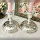 Gorham Buttercup Sterling Silver Candle Holders Vintage Console Candle Sticks