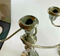 Gorham Pair Vintage SILVER PLATE Candle Sticks Candelabra