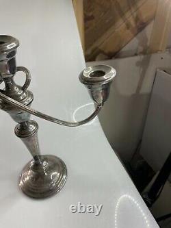 Gorham Pair Vintage SILVER PLATE Candle Sticks Candelabra