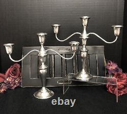 Gorham Sterling Candelabras 3 Arm Vintage Rare #815/1 a Pair small discount