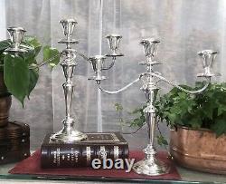 Gorham Sterling Candelabras Vintage #638 Twisted Convertible A Pair