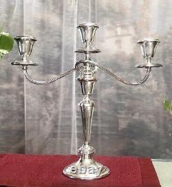 Gorham Sterling Candelabras Vintage #638 Twisted Convertible A Pair