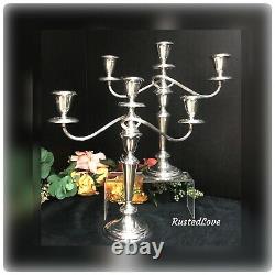 Gorham Sterling Candelabras Vintage #638 Twisted Convertible A Pair