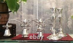 Gorham Sterling Candelabras Vintage #638 Twisted Convertible A Pair