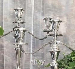 Gorham Sterling Candelabras Vintage #638 Twisted Convertible A Pair