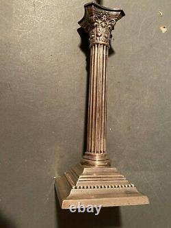 Great Pair of Vintage Gorham Corinthian Column Sterling Silver Candlesticks