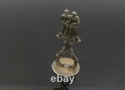 HOLLAND 925 Sterling Silver Vintage Old Couple Table Trinket Souvenir TR3164