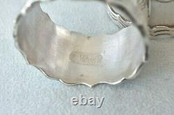Heavy Vintage Pair of Sterling Silver SANBORNS MEXICO Napkin Rings No Monogram
