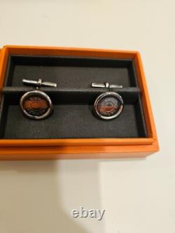 Hermes Silver Mens Cufflinks Vintage! Great Deal