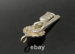 ISRAEL 925 Sterling Silver Vintage Couple With Umbrella Pendant PT17859