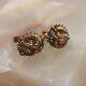 Japanese Menuki Dragon Cufflinks Sterling Silver Mount Vintage Meiji Gilt Bronze