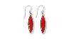 Jay King Red Coral Marquise Drop Earrings