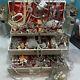 Jewelry Box Lot Lg Vtg-contemp Clear & White Selection Of Jewels Variety &value