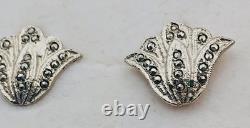 Lot 10 Pairs Vtg Sterling Silver Screw Back Earrings VanDell, Lang, Marvel etc