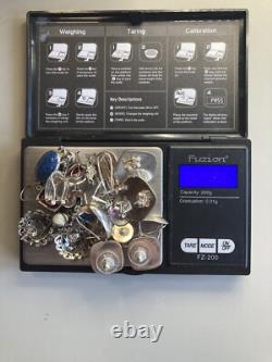 Lot Of 11 Pairs Of Vintage Sterling Silver Earrings Pierced Ears Dangle Studs