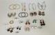 Lot Of 21 Pairs Vintage Sterling Silver 925 Dangle Hoop Stud Earrings Jewelry