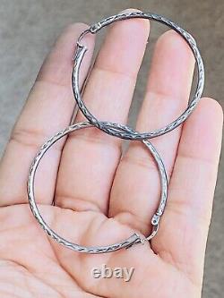 Lot Of 21 Pairs Vintage Sterling Silver 925 Dangle Hoop Stud Earrings Jewelry