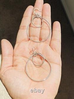 Lot Of 21 Pairs Vintage Sterling Silver 925 Dangle Hoop Stud Earrings Jewelry