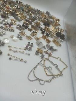 Lot Of 320 Pieces Of Men's Vintage Wearable Jewelry Signed And Unsigned