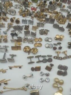 Lot Of 320 Pieces Of Men's Vintage Wearable Jewelry Signed And Unsigned