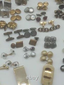 Lot Of 320 Pieces Of Men's Vintage Wearable Jewelry Signed And Unsigned
