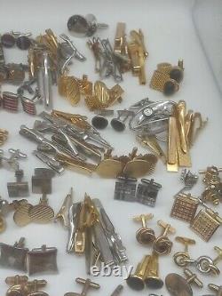 Lot Of 320 Pieces Of Men's Vintage Wearable Jewelry Signed And Unsigned