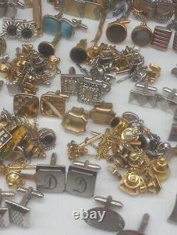 Lot Of 320 Pieces Of Men's Vintage Wearable Jewelry Signed And Unsigned